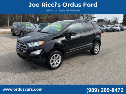 2022 Ford EcoSport for sale at Joe Ricci's Ordus Ford in Bad Axe MI