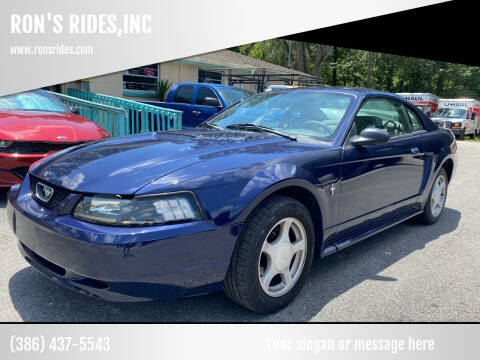 2002 Ford Mustang for sale at RON'S RIDES,INC in Bunnell FL