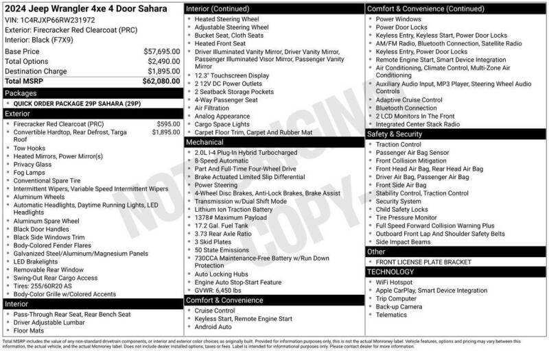 2024 Jeep Wrangler Sahara 4xe