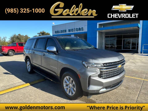 2021 Chevrolet Suburban for sale at GOLDEN MOTORS in Cut Off LA