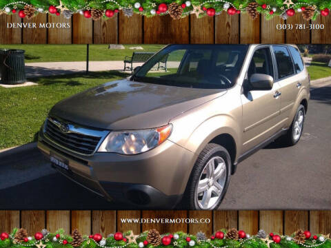 2009 Subaru Forester for sale at DENVER MOTORS in Englewood CO