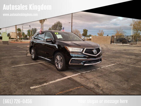 2017 Acura MDX for sale at Autosales Kingdom in Lancaster CA