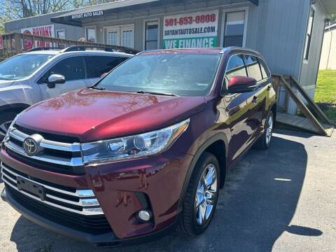 2017 Toyota Highlander for sale at BRYANT AUTO SALES in Bryant AR