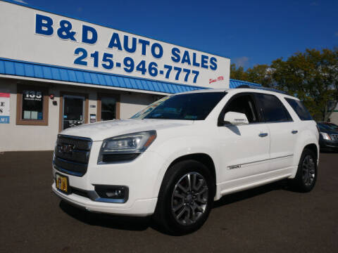 2013 GMC Acadia for sale at B & D Auto Sales Inc. in Fairless Hills PA
