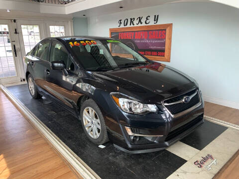 2015 Subaru Impreza for sale at Forkey Auto & Trailer Sales in La Fargeville NY