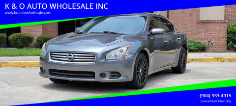 2014 Nissan Maxima for sale at K & O AUTO WHOLESALE INC in Jacksonville FL