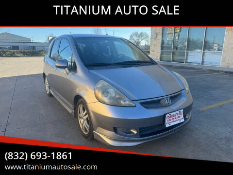 2008 Honda Fit for sale at TITANIUM AUTO SALE in Houston TX