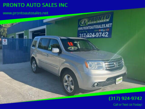 2012 Honda Pilot for sale at PRONTO AUTO SALES INC in Indianapolis IN