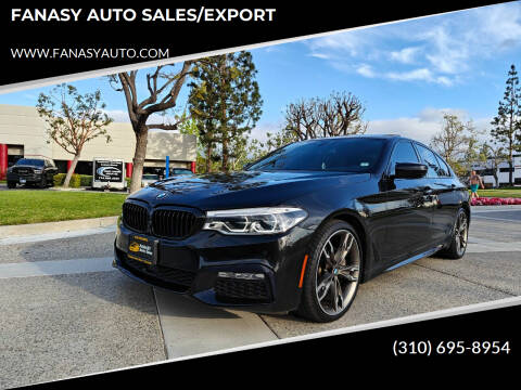 2018 BMW 5 Series for sale at FANASY AUTO SALES/EXPORT in Yorba Linda CA