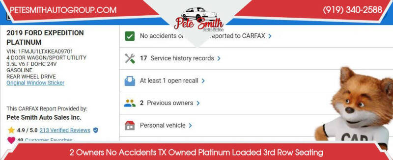 2019 Ford Expedition Platinum