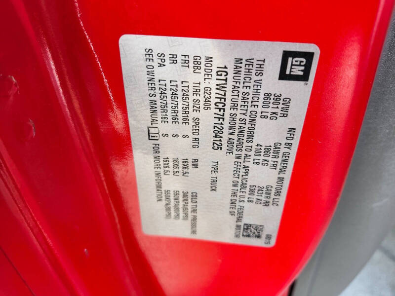 2015 GMC Savana 2500