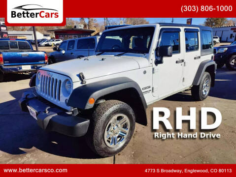 2017 Jeep Wrangler Unlimited for sale at Better Cars in Englewood CO