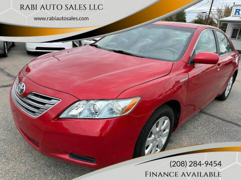 2008 Toyota Camry Hybrid for sale at RABI AUTO SALES LLC in Garden City ID
