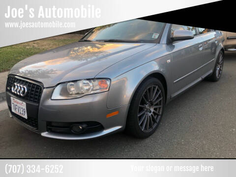 2008 Audi A4 for sale at Joe's Automobile in Napa CA