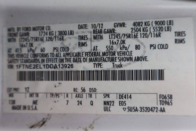 2013 Ford E-Series E-250