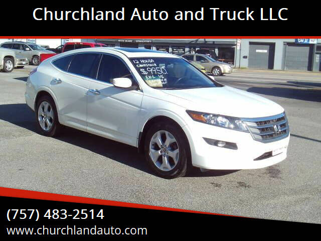 2012 Honda Crosstour for sale at Churchland Auto and Truck LLC in Portsmouth VA