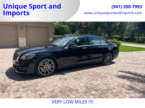 2020 Mercedes-Benz S-Class for sale at Unique Sport and Imports in Sarasota FL