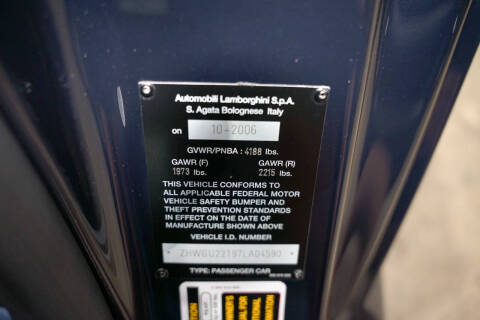 2007 Lamborghini Gallardo Spyder