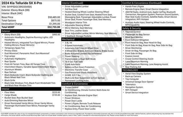 2024 Kia Telluride SX X-Pro