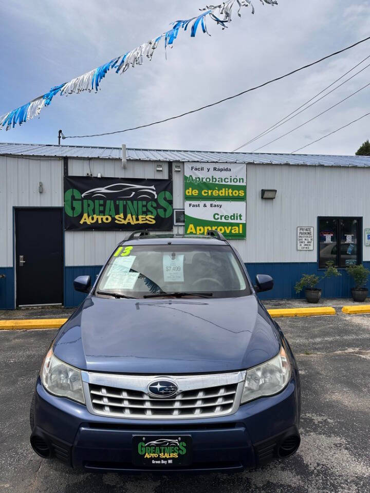 2013 Subaru Forester for sale at GREATNESS AUTO SALES in Green Bay, WI