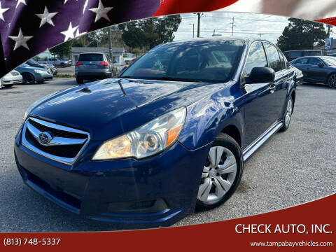 2010 Subaru Legacy for sale at CHECK AUTO, INC. in Tampa FL