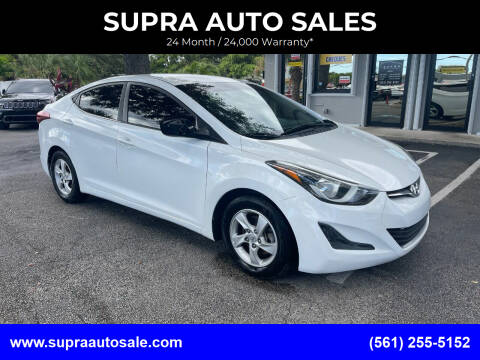 2015 Hyundai Elantra for sale at SUPRA AUTO SALES in Riviera Beach FL