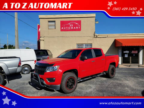 2016 Chevrolet Colorado for sale at A TO Z  AUTOMART in West Palm Beach FL