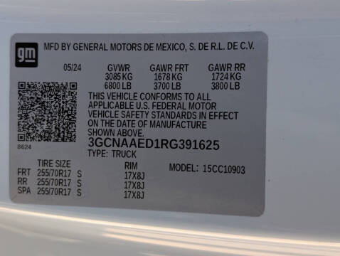 2024 Chevrolet Silverado 1500 Work Truck