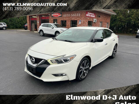 2017 Nissan Maxima for sale at Elmwood D+J Auto Sales in Agawam MA
