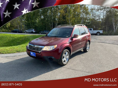2009 Subaru Forester for sale at MD Motors LLC in Williston VT