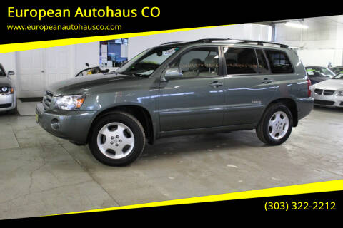 2006 Toyota Highlander for sale at European Autohaus CO in Denver CO
