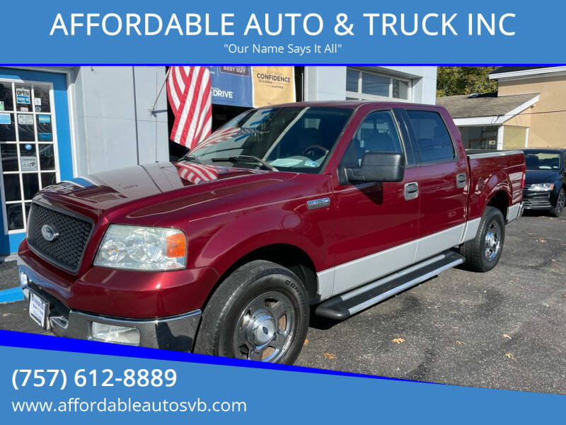 2004 Ford F-150 for sale at AFFORDABLE AUTO & TRUCK INC in Virginia Beach VA