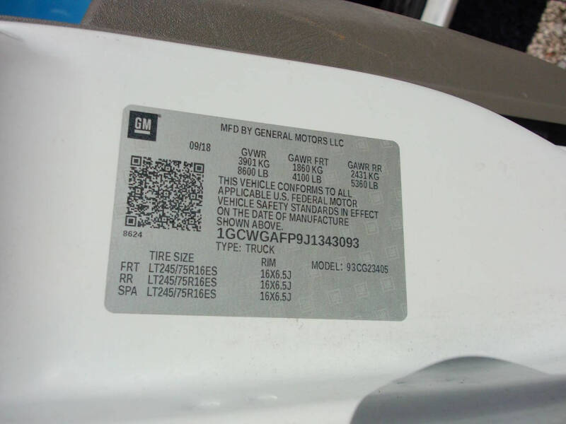 2018 Chevrolet Express 2500