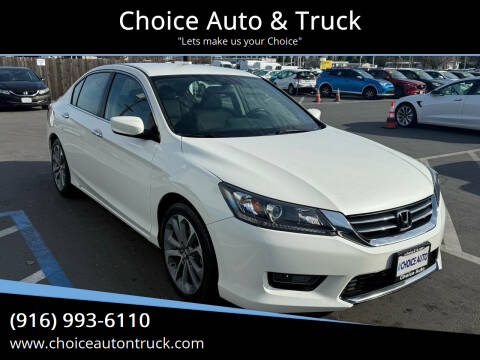 2014 Honda Accord for sale at Choice Auto & Truck in Sacramento CA