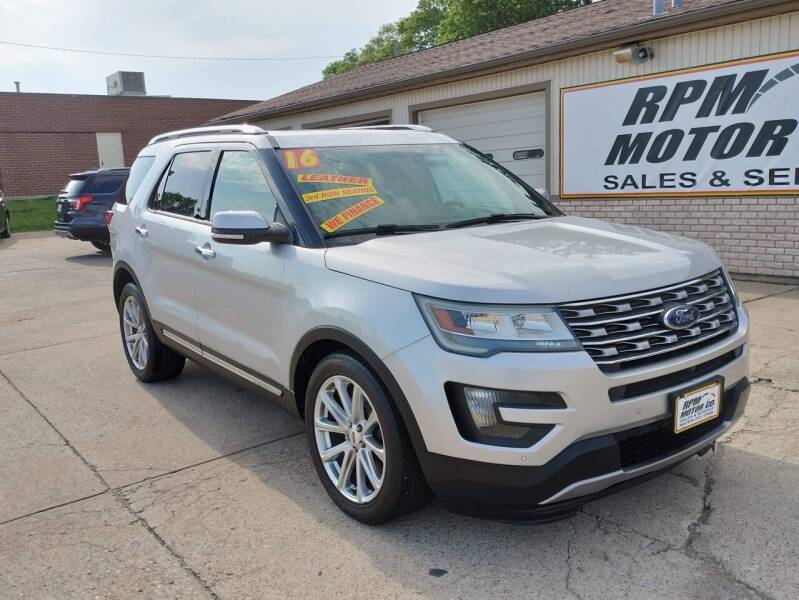 2016 Ford Explorer for sale at RPM Motor Company in Waterloo IA