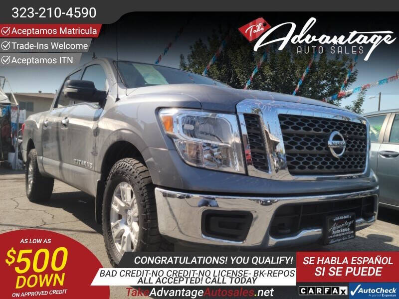 2018 Nissan Titan for sale at ADVANTAGE AUTO SALES INC in Bell CA