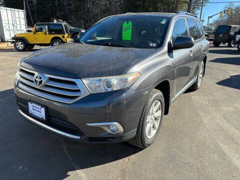2012 Toyota Highlander for sale at Route 4 Motors INC in Epsom NH