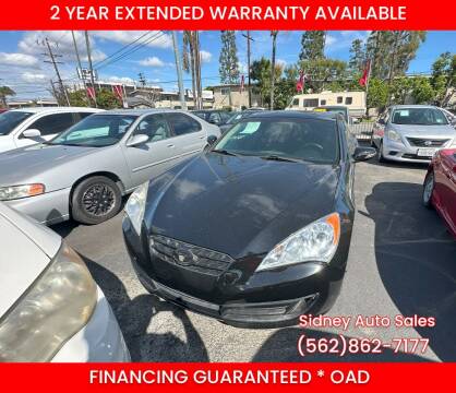 2012 Hyundai Genesis Coupe for sale at Sidney Auto Sales in Downey CA