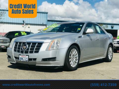 2012 Cadillac CTS for sale at Credit World Auto Sales in Fresno CA