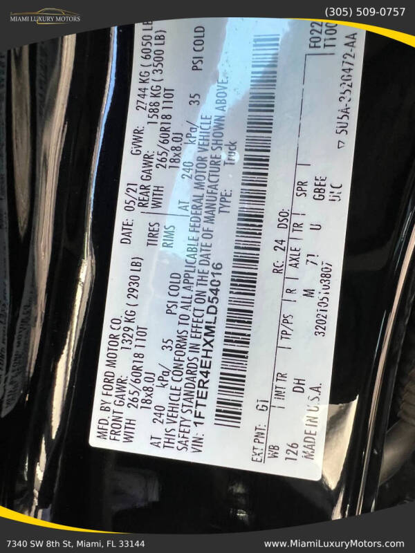 2021 Ford Ranger Lariat