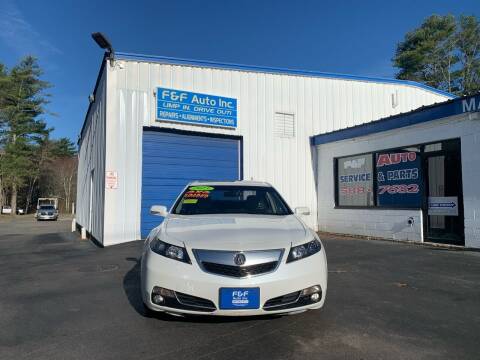 2013 Acura TL for sale at F&F Auto Inc. in West Bridgewater MA