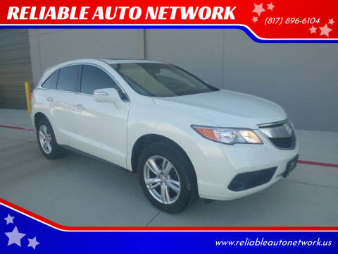 2015 Acura RDX for sale at RELIABLE AUTO NETWORK in Arlington TX