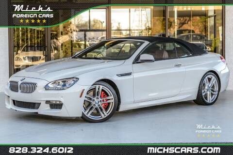 2012 BMW 6 Series for sale at Mich's Foreign Cars in Hickory NC