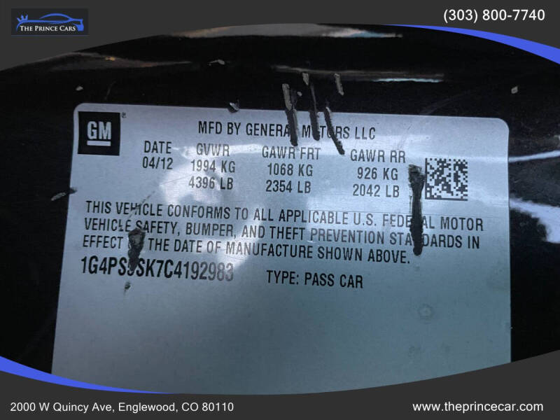 2012 Buick Verano Leather Group