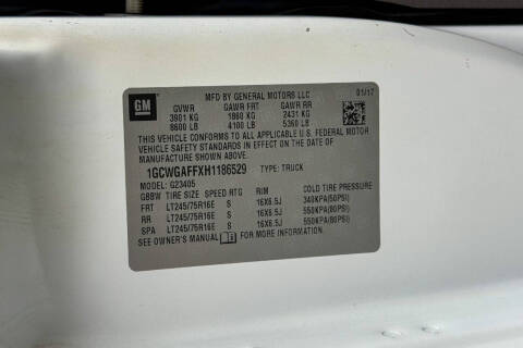 2017 Chevrolet Express 2500