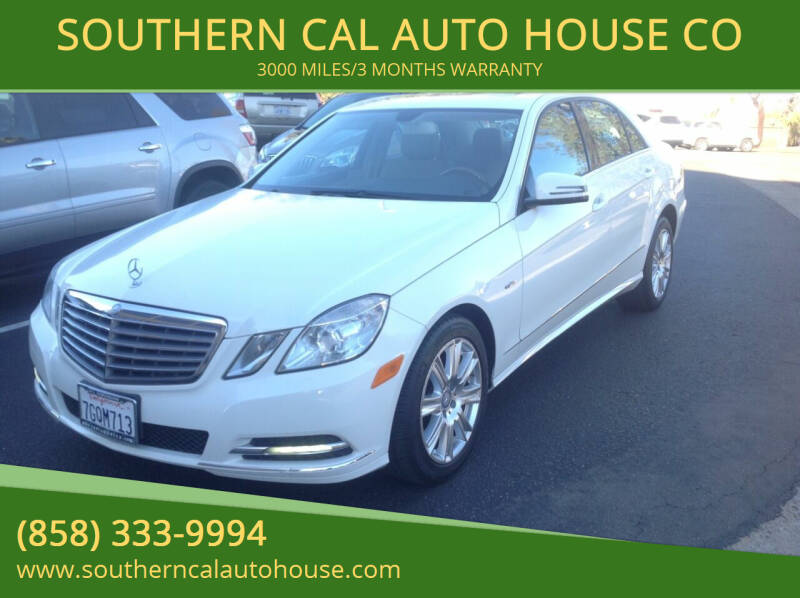 2012 Mercedes-Benz E-Class for sale at SOUTHERN CAL AUTO HOUSE in San Diego CA