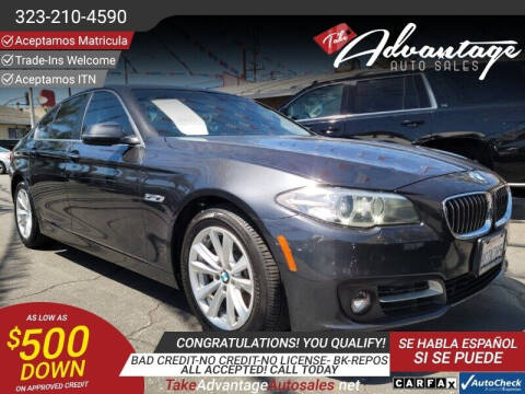 2015 BMW 5 Series for sale at ADVANTAGE AUTO SALES INC in Bell CA