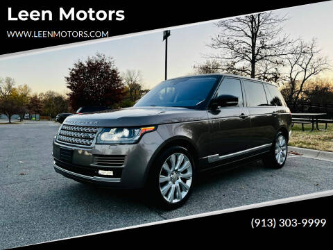 2015 Land Rover Range Rover for sale at Leen Motors in Merriam KS