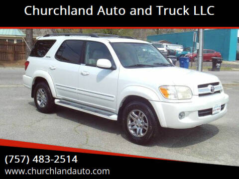 2006 Toyota Sequoia for sale at Churchland Auto and Truck LLC in Portsmouth VA