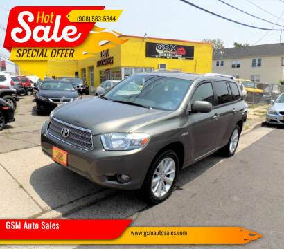 2008 Toyota Highlander Hybrid for sale at GSM Auto Sales in Linden NJ